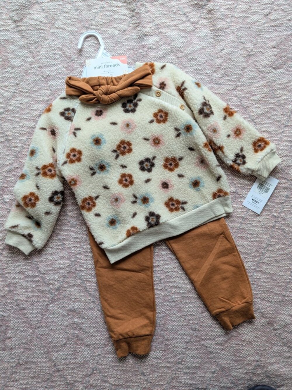 Petit Lem Floral Girls Sweat Suit Size 24m